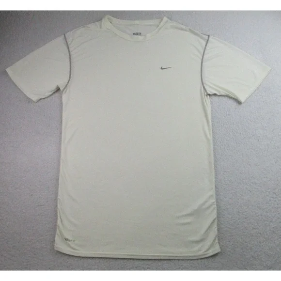 Nike Pro Fit Dry T Shirt‎ Mens XL White Short Sleeve Performance Training Active